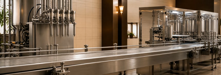 Paslanmaz dolum ve kapaklama hattı