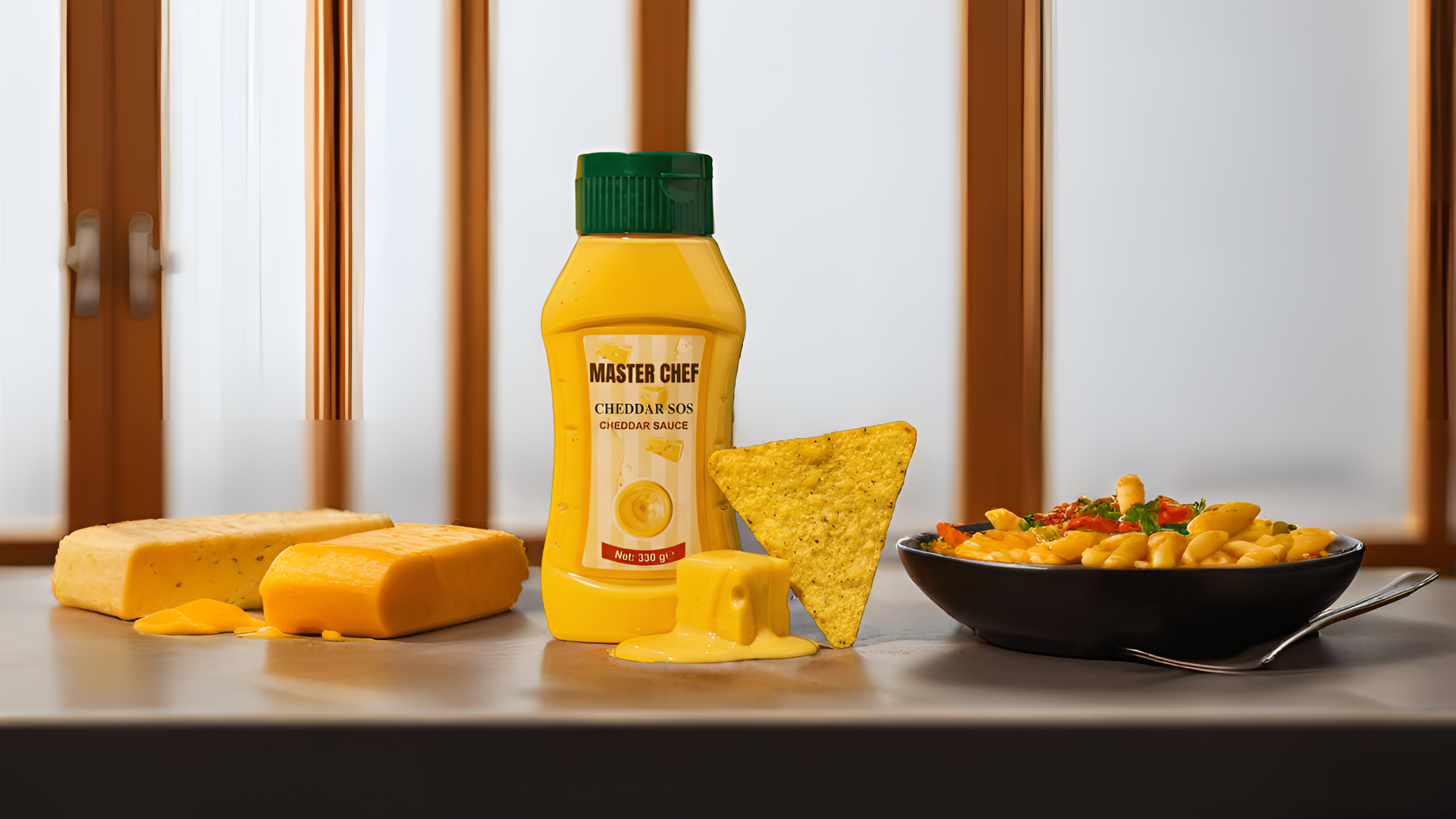 Master Chef Cheddar Sos 330 g ve cheddar soslu tavuklu makarna