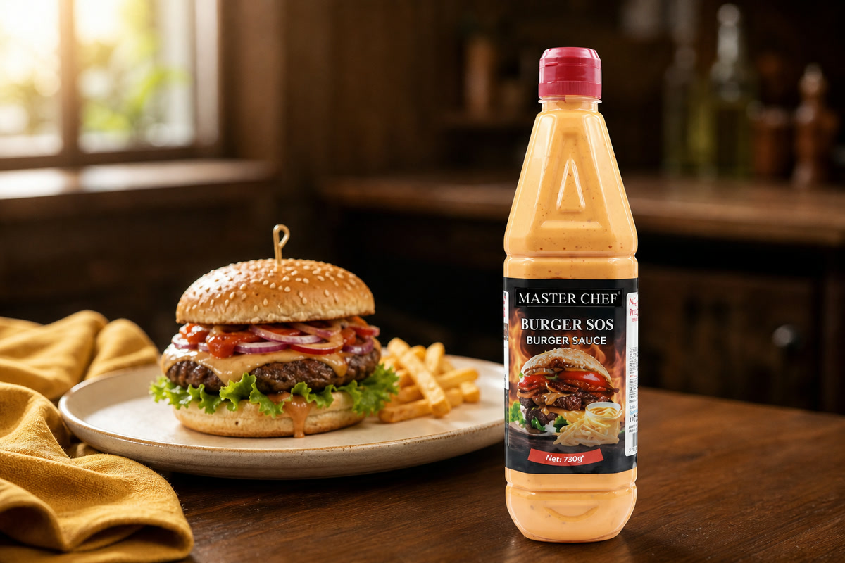 MasterChef Burger Sos 730 g ile hazırlanmış burger servisi
